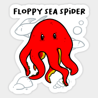 Floppy Sea Spider Octopus Sticker